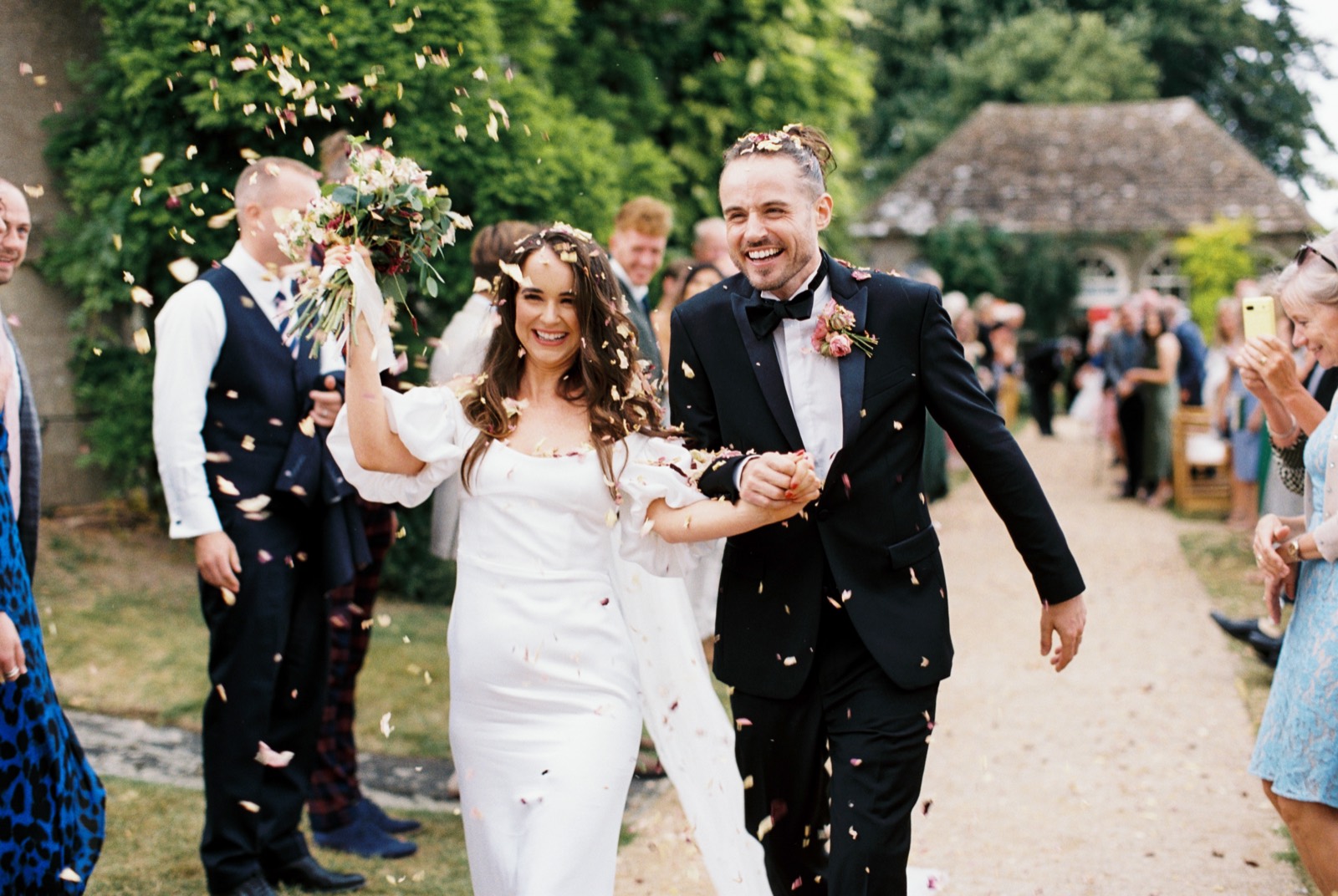 Evelyn and James's wedding at Hamswell House